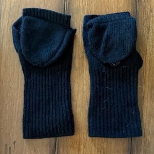 Y2K Juicy Couture Black Fingerless Mittens